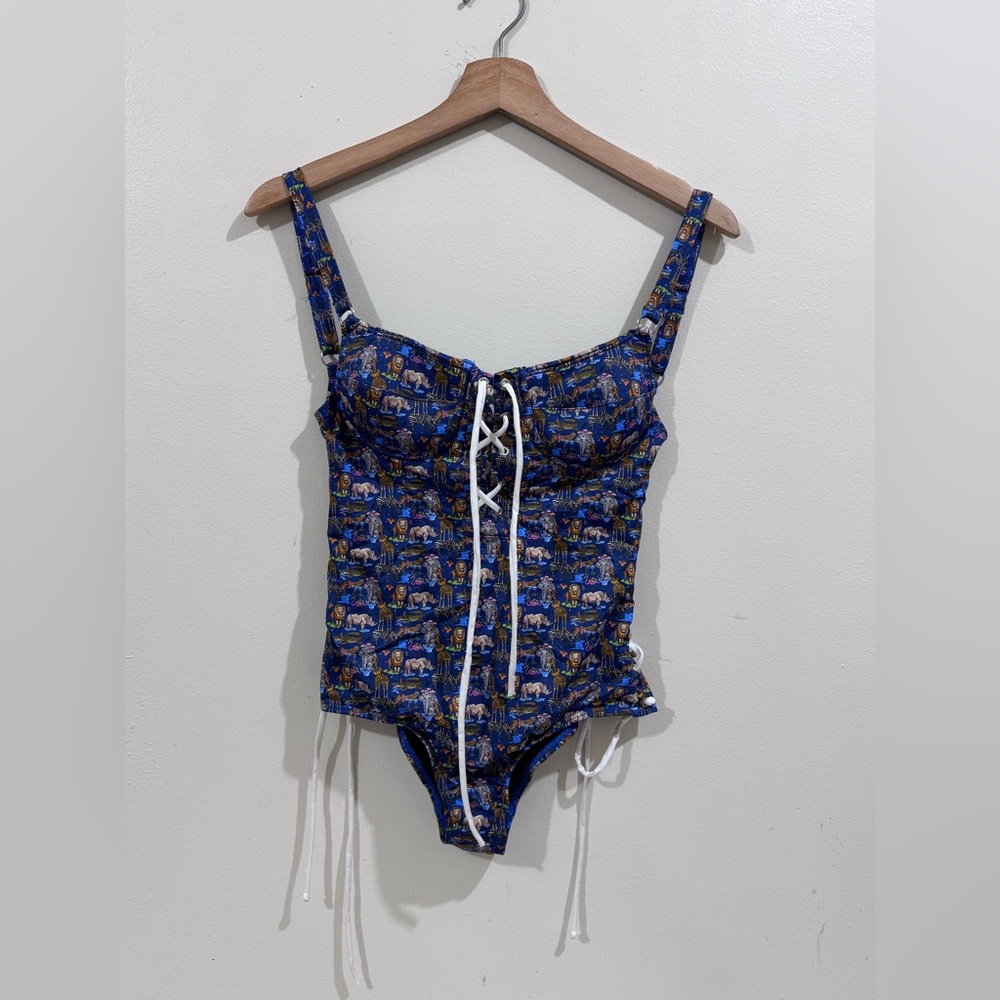 Liberty Blue Floral One Piece Swimsuit